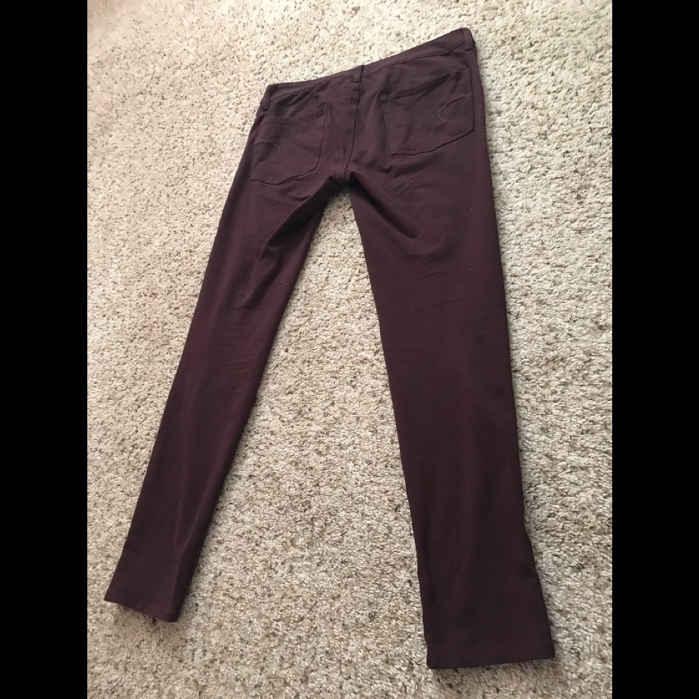 AEO | burgundy jeggings - Picture 6 of 8